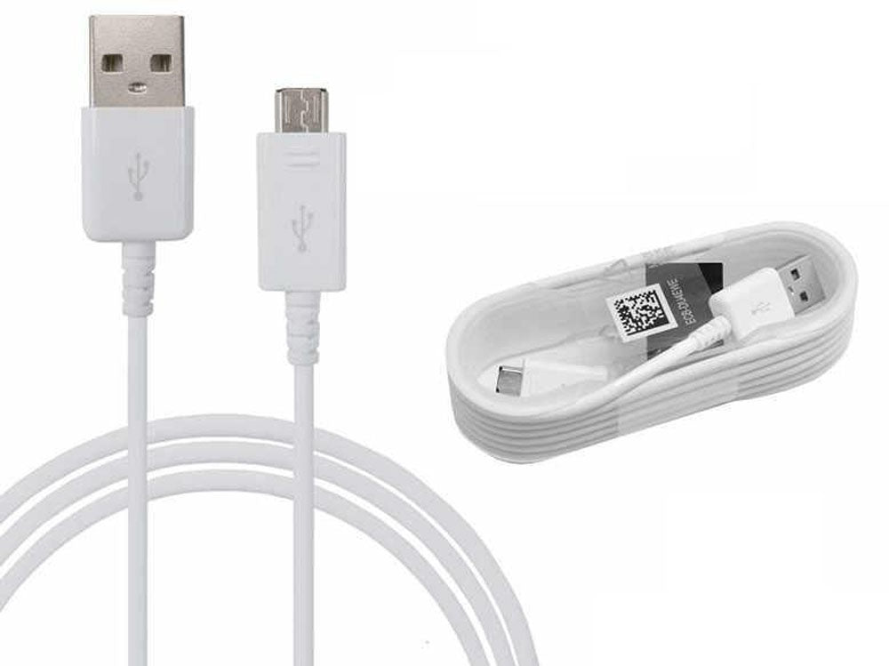 Samsung micro USB cable white with USB 20 port end