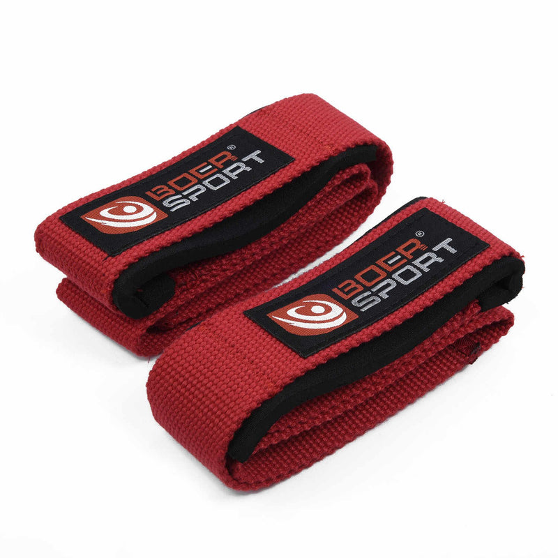 Weight lifting straps Red