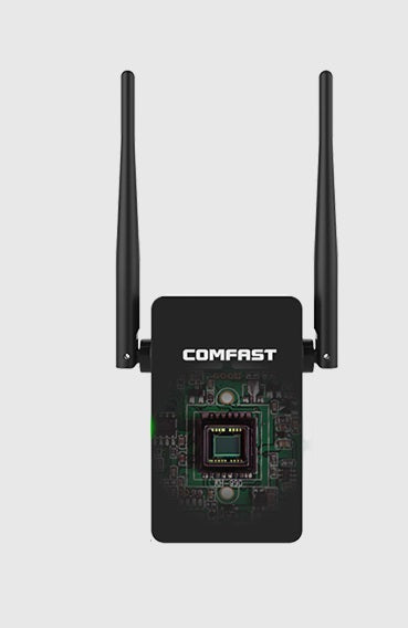Wireless-N Wifi Repeater showing dual frequency band support