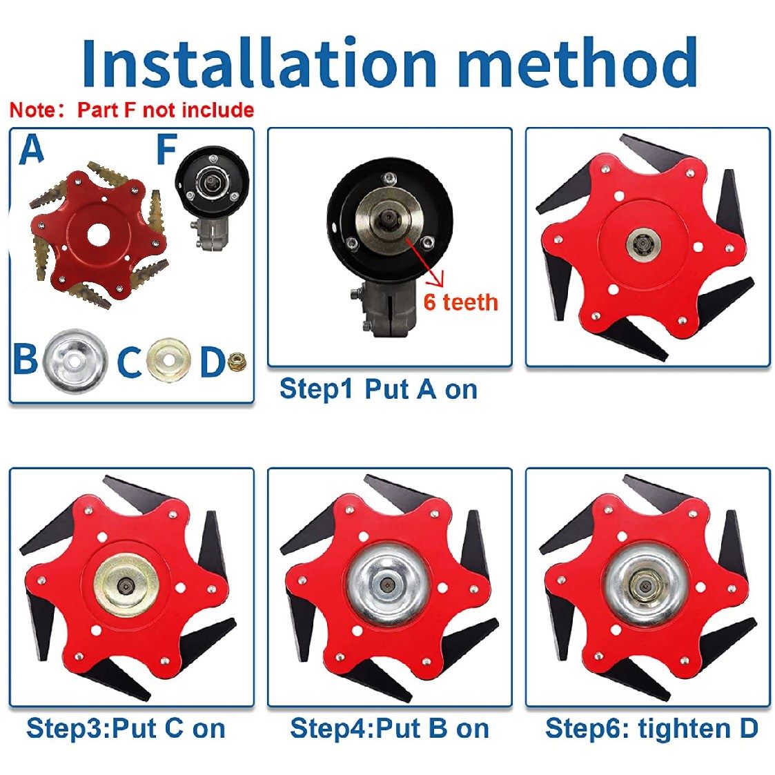 Universal adapter kits included with brushcutter head set