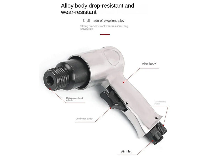 19 Pin Needle Scaler Pneumatic Air Gun Pistol Air Tool Rust Remover