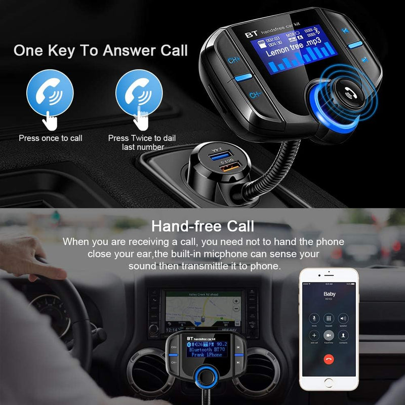 Bluetooth FM Transmitter for Car MP3 Player