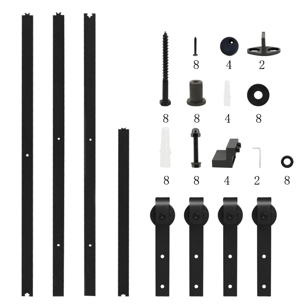 Barn door hardware 36m with hex wrench included for installation