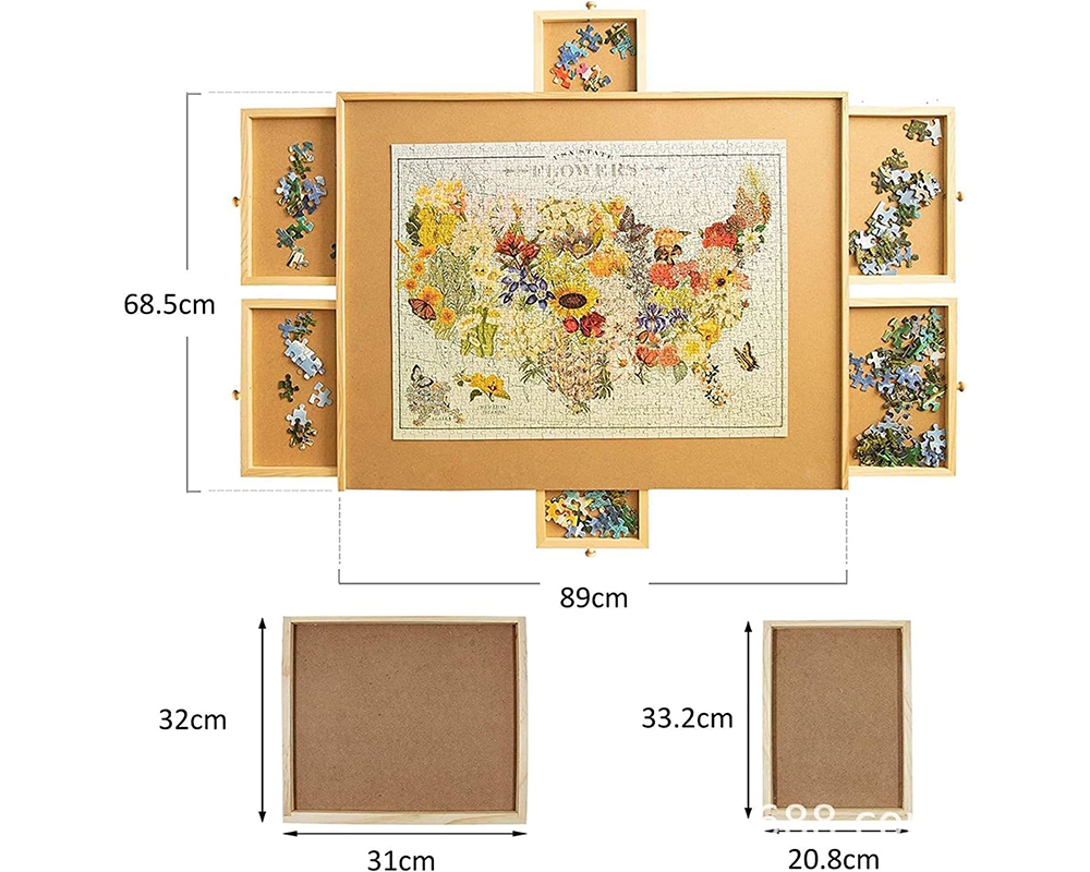 Puzzle board 1500 piece compact folded size