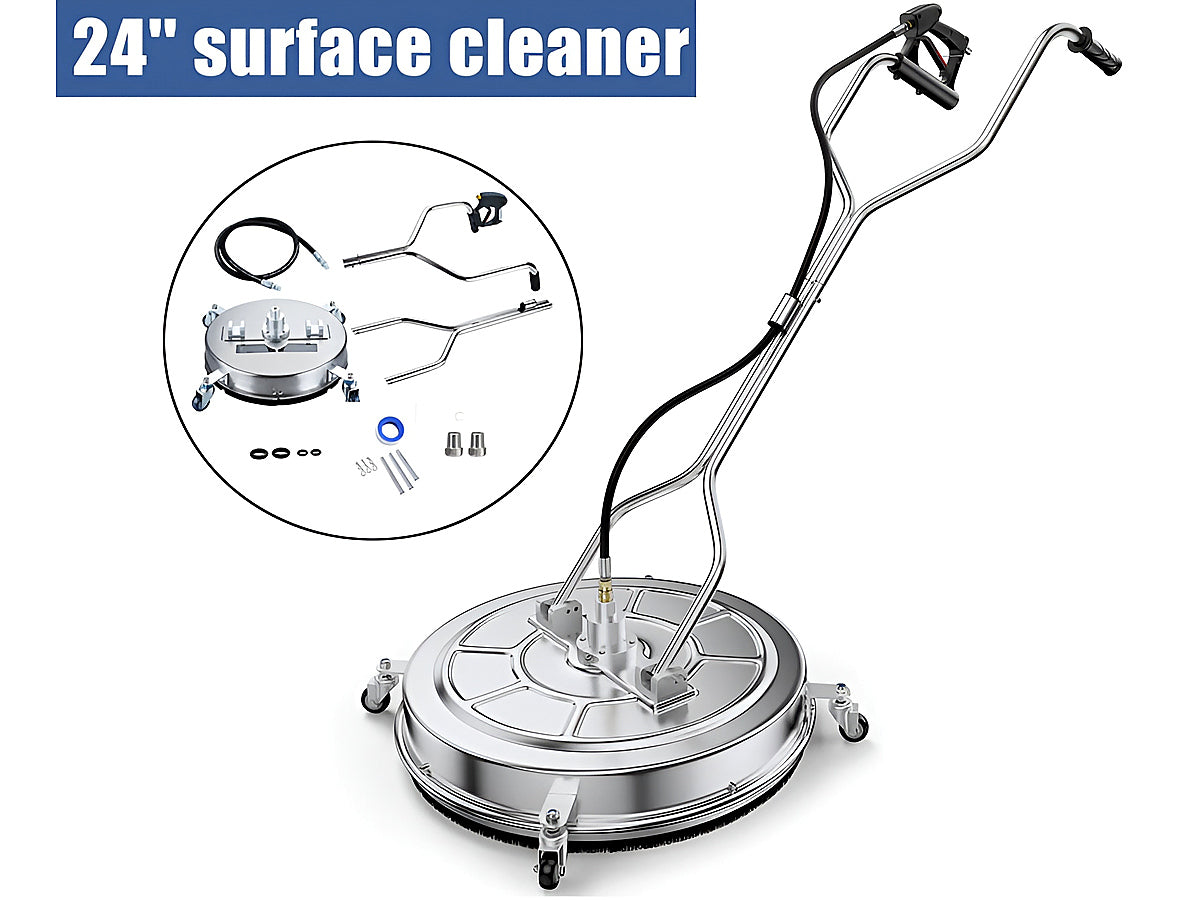 Surface Cleaner showing built-in filter to prevent clogging