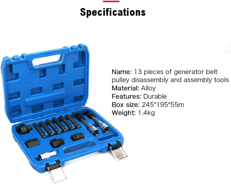 Alternator Pulley Tool Kit