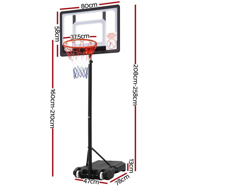 Adjustable Portable Basketball Stand Hoop