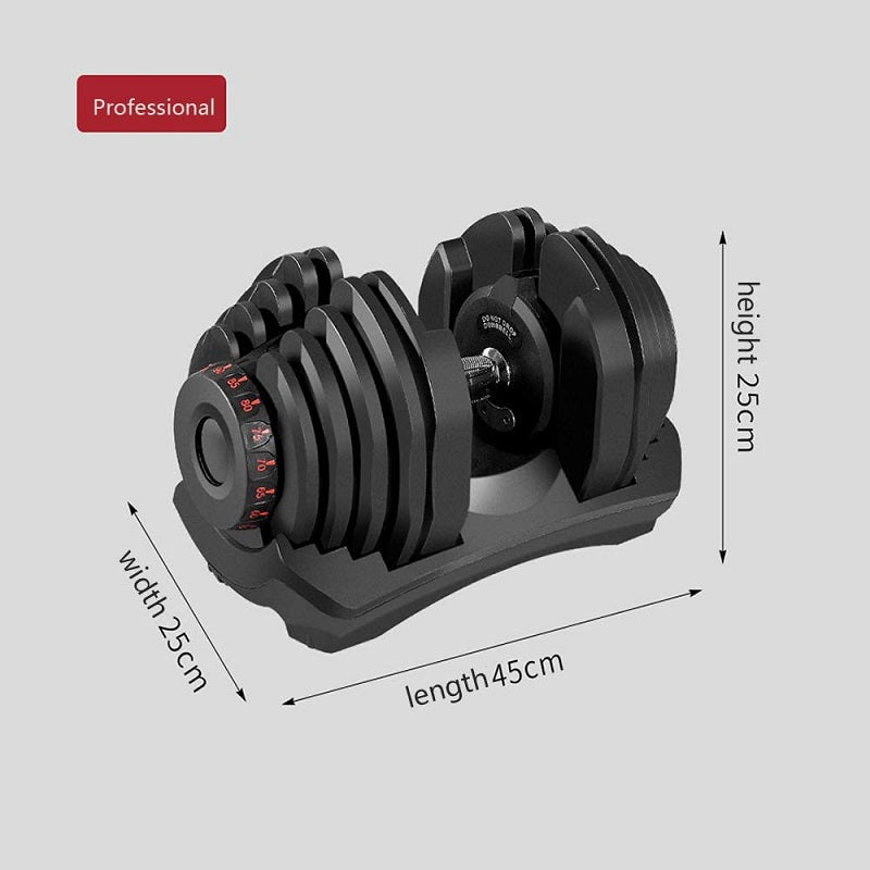 Adjustable Dumbbells 24Kg Pair