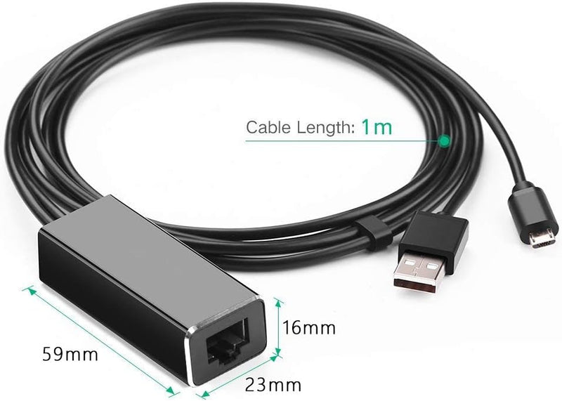 Micro USB to RJ45 Ethernet Adapter