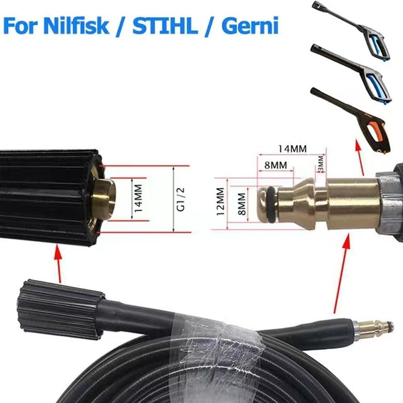 High Pressure Washer Cleaning Hose for STIHL/NILFISK 10m
