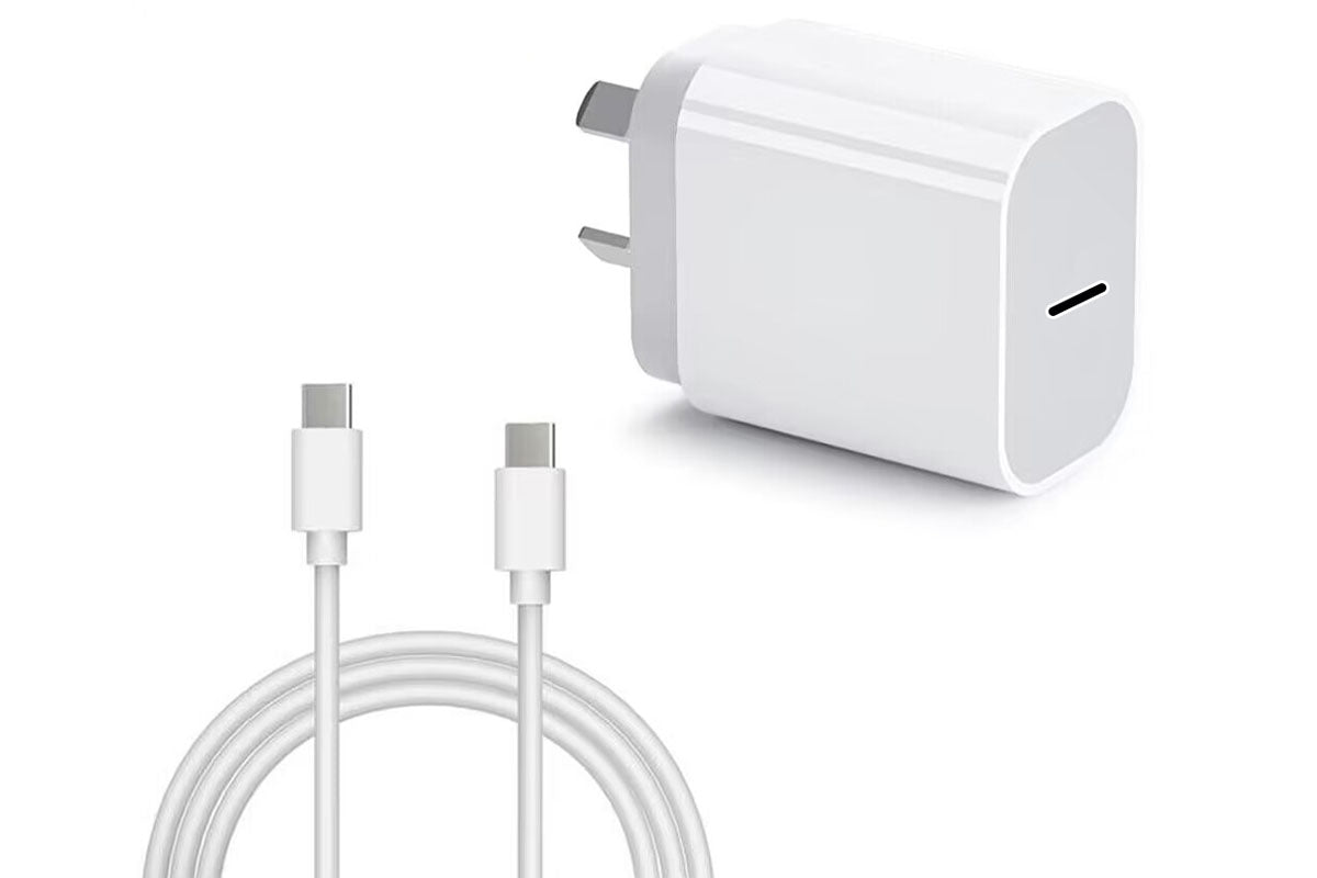 iPhone fast charger plugged into NZ power socket