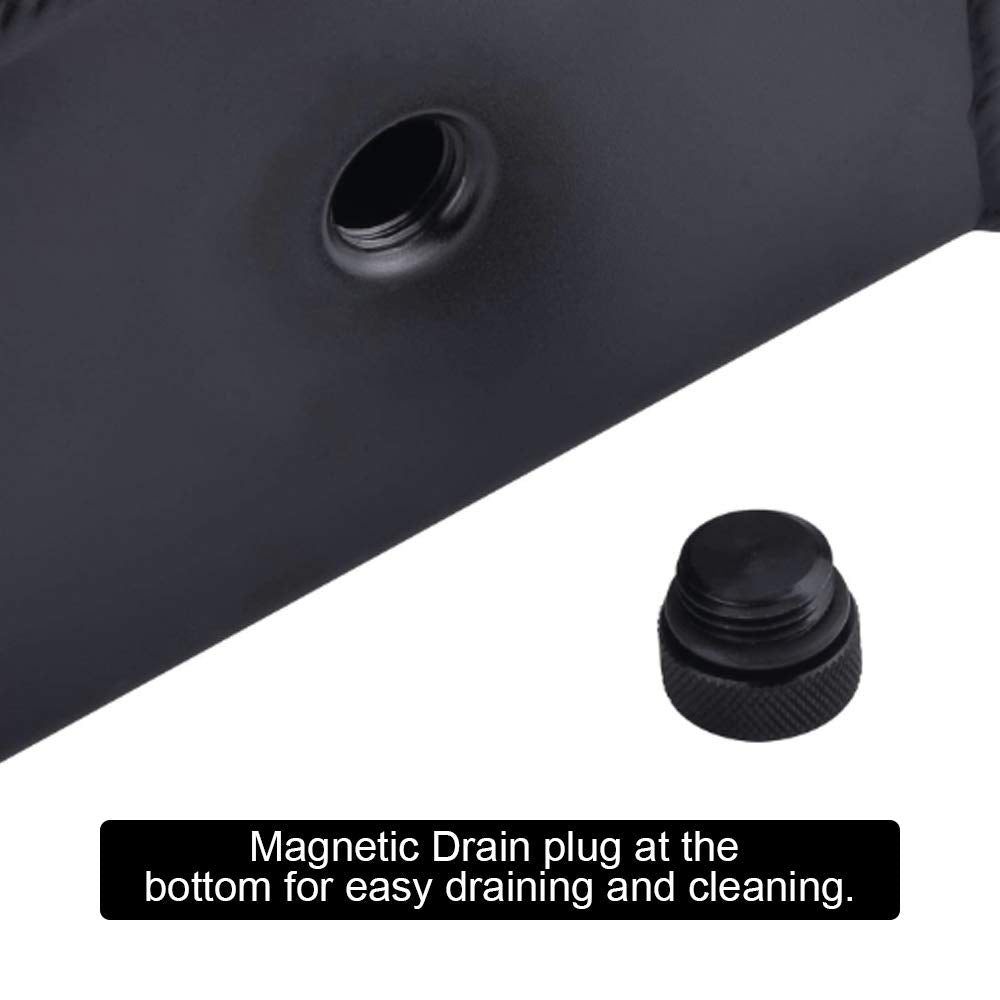 Radiator overflow tank kit 1L with connectors and installation parts