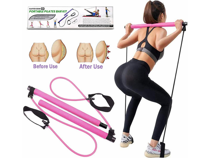 Portable Pilates Bar Kit with Resistance Band
