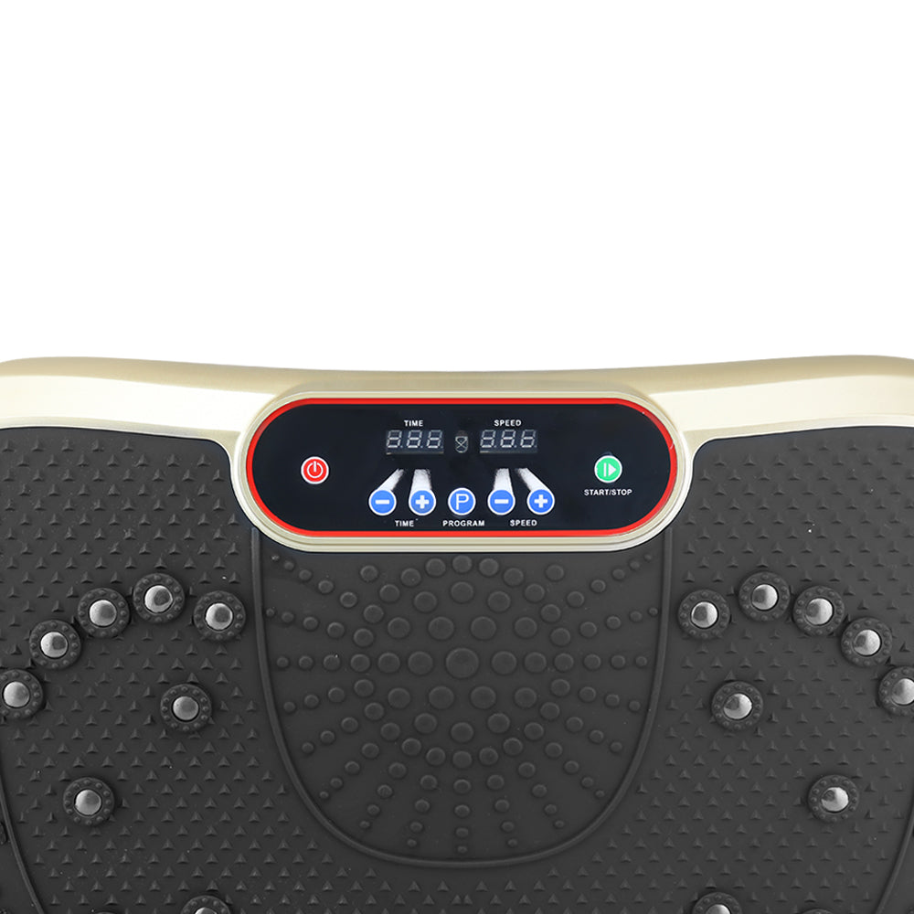 Vibration plate with ABS baked paint finish and clean lacquer