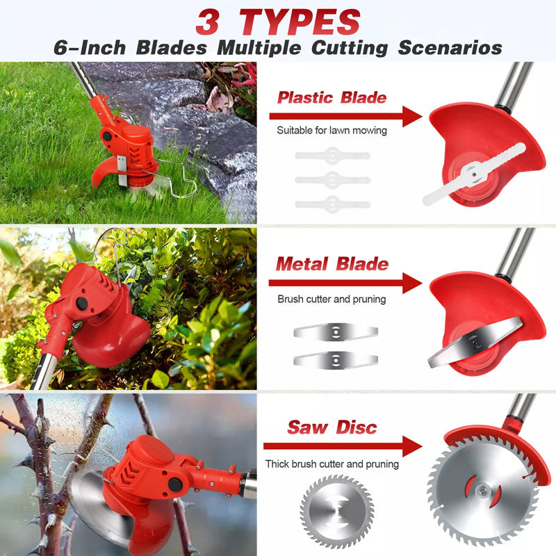 Lawn Mower Cordless Grass Cutter Trimmer