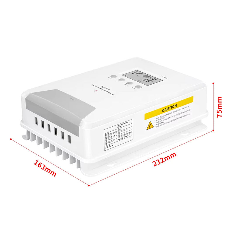 Solar controller 60A MPPT in use with 12V battery system