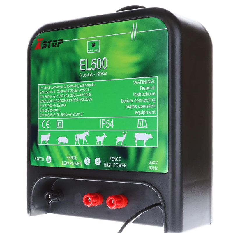 Electric fence energiser used in horse paddock fencing