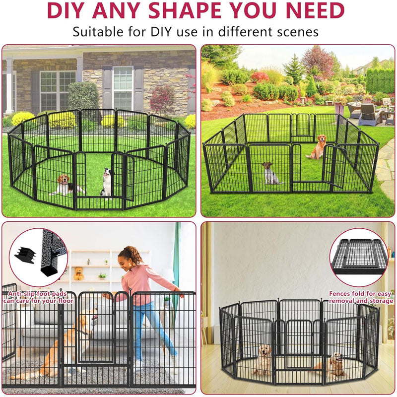 Dog play pen panel used separately as small dog space