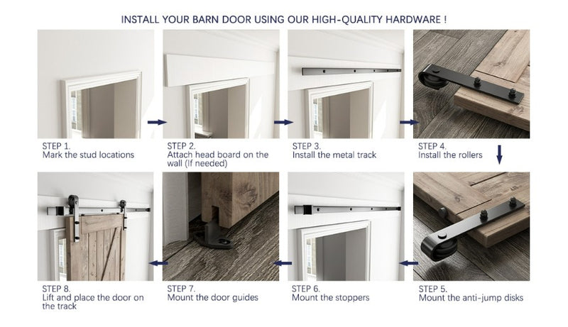 Barn door Hardware 3.6M Double Door