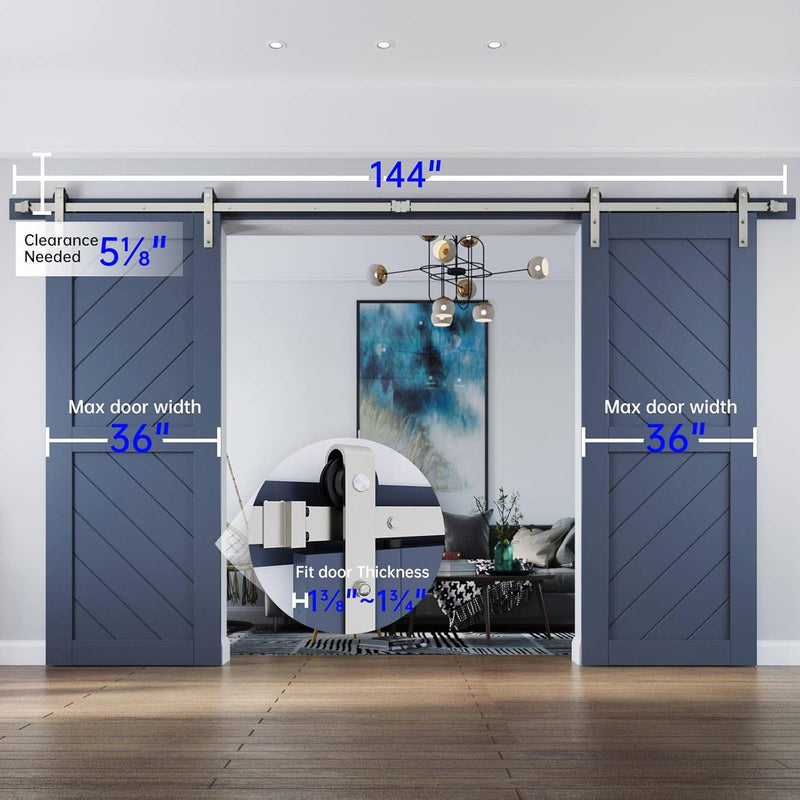 Barn door Hardware 4M Double Door