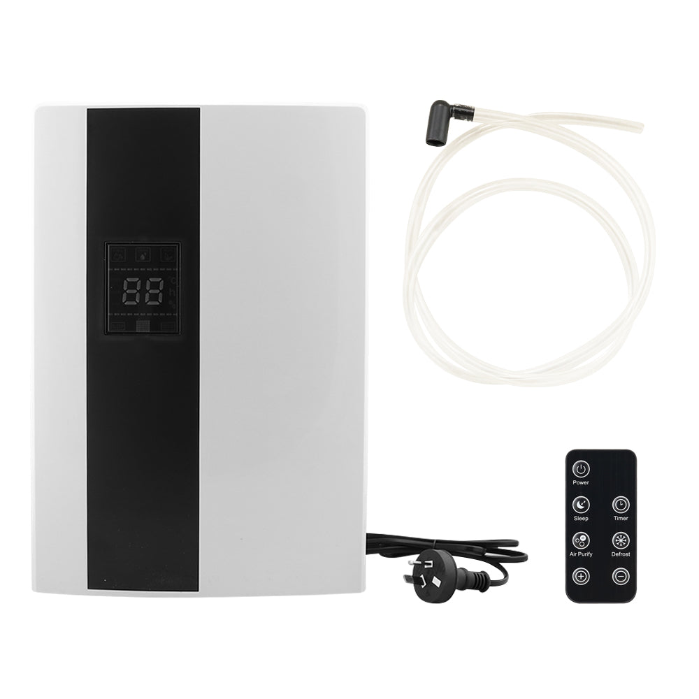 Dehumidifier 22L portable in bathroom setting removing moisture