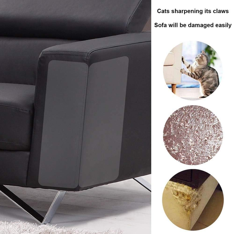 4PCS Pet Cat Anti Scratch Guard Mat Cat Scratching Post Furniture Sofa Protector