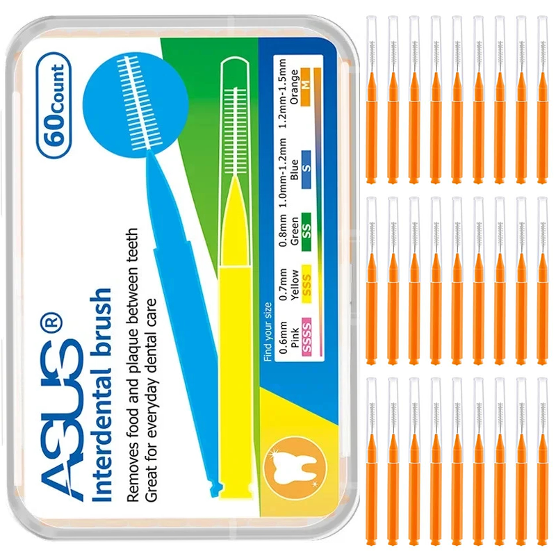 60Pcs X 1.5 mm Interdental Brushes Health Care Tooth