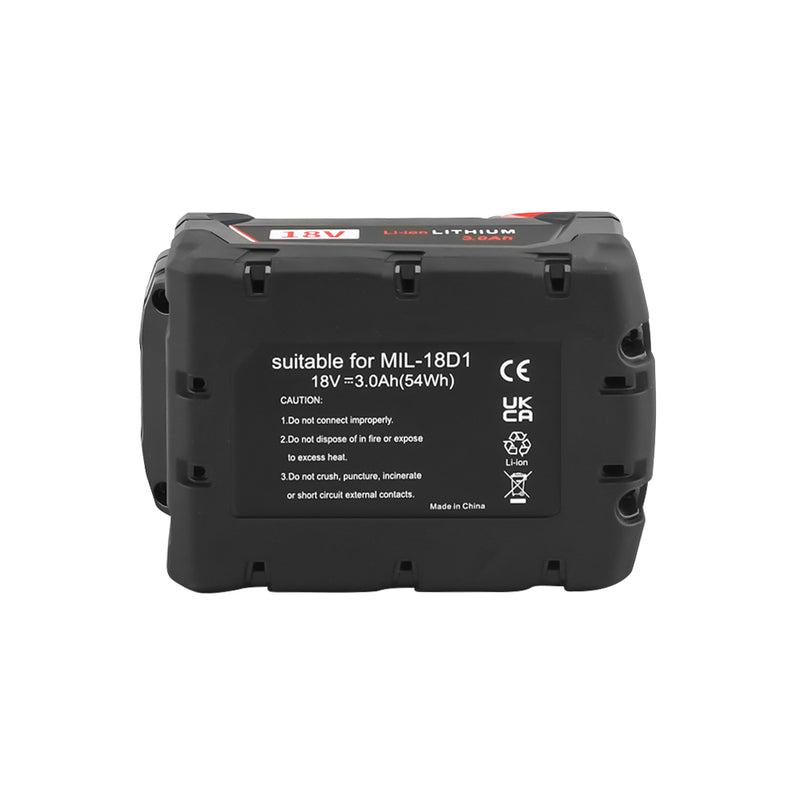 Milwaukee M18 18V 3.0Ah Battery Compatible Replacement