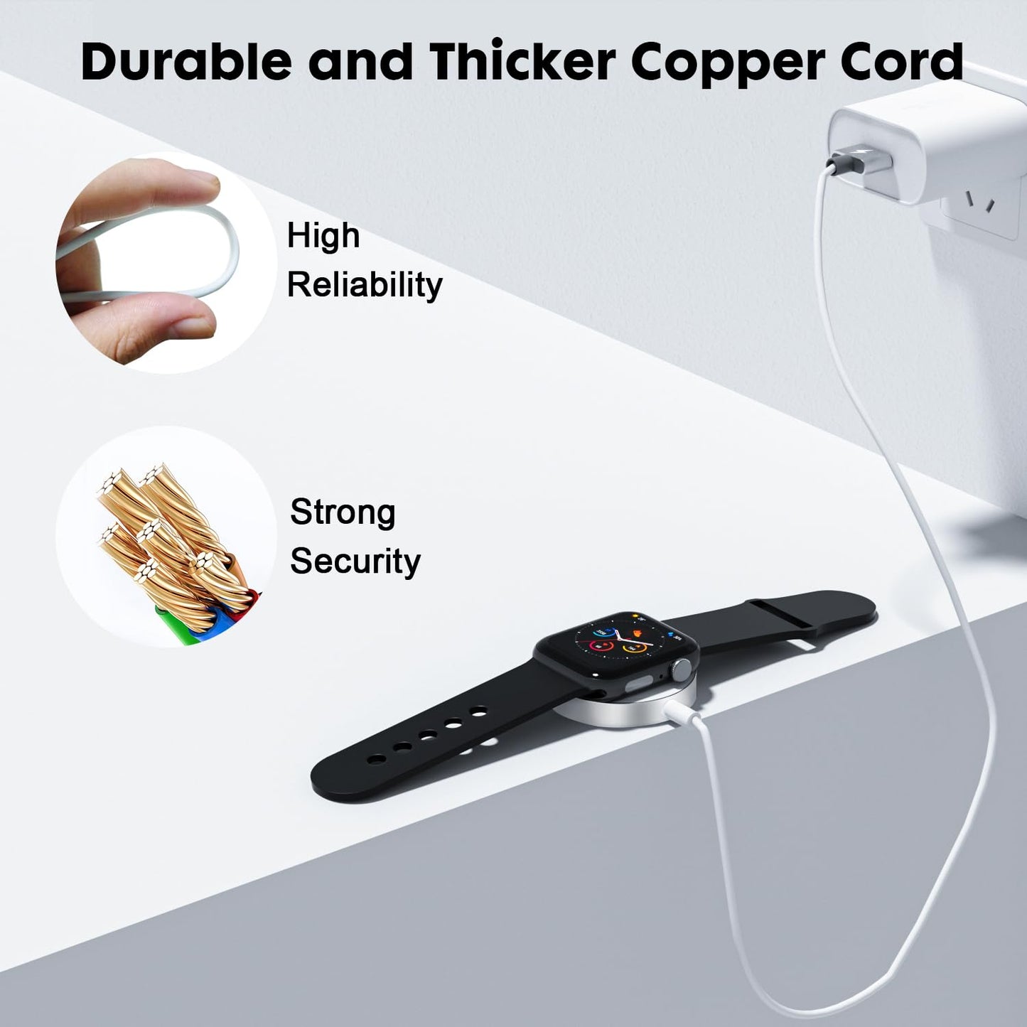 Apple Watch charger replacement with original chipset label visible