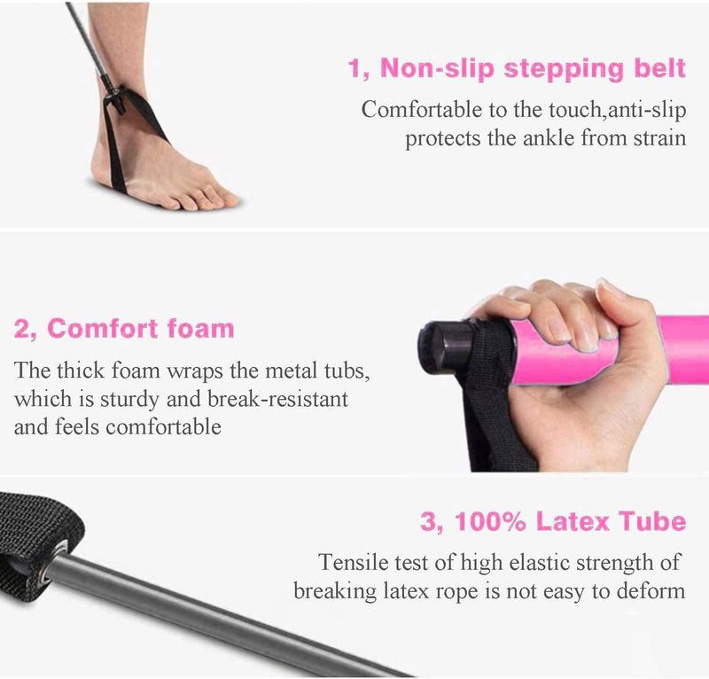 Portable Pilates Bar Kit with Resistance Band