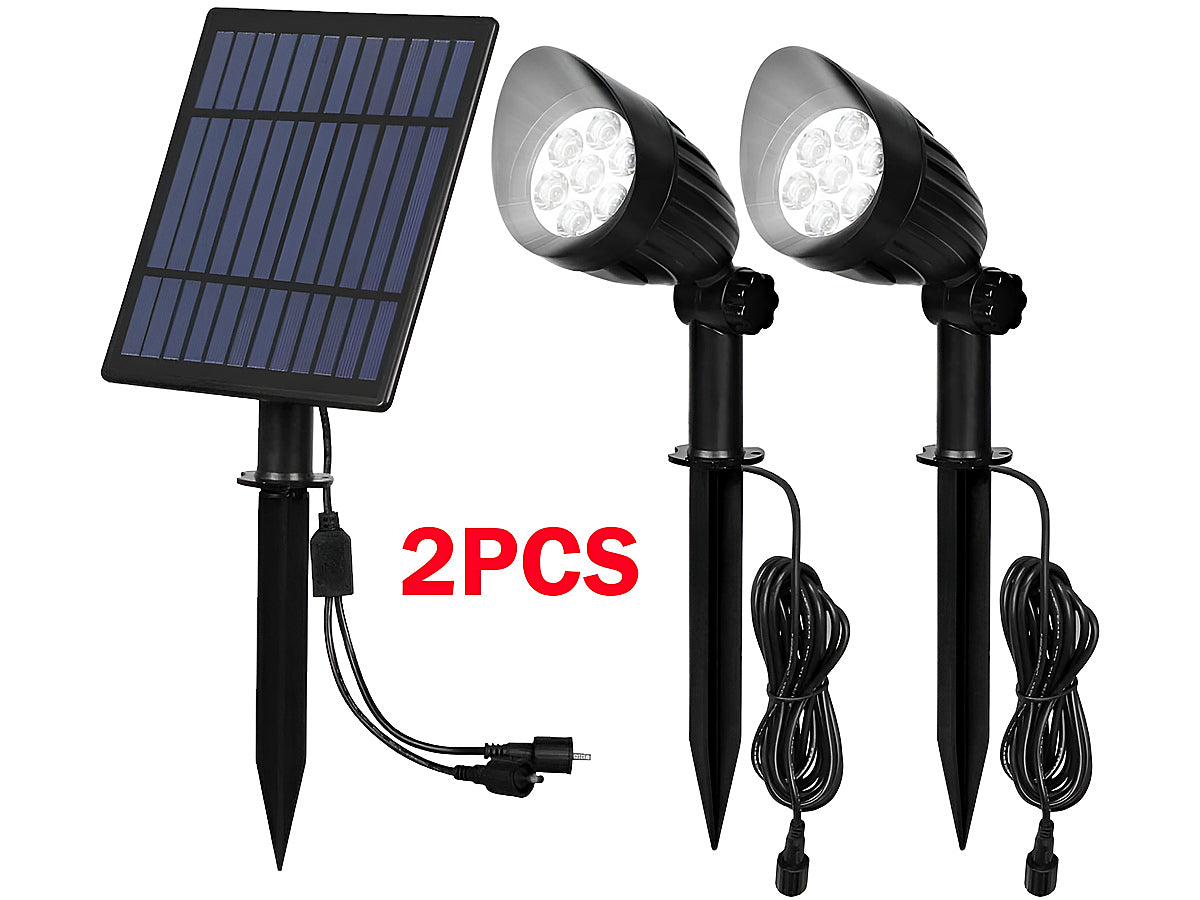 Side view of solar lights outdoor garden light with durable body