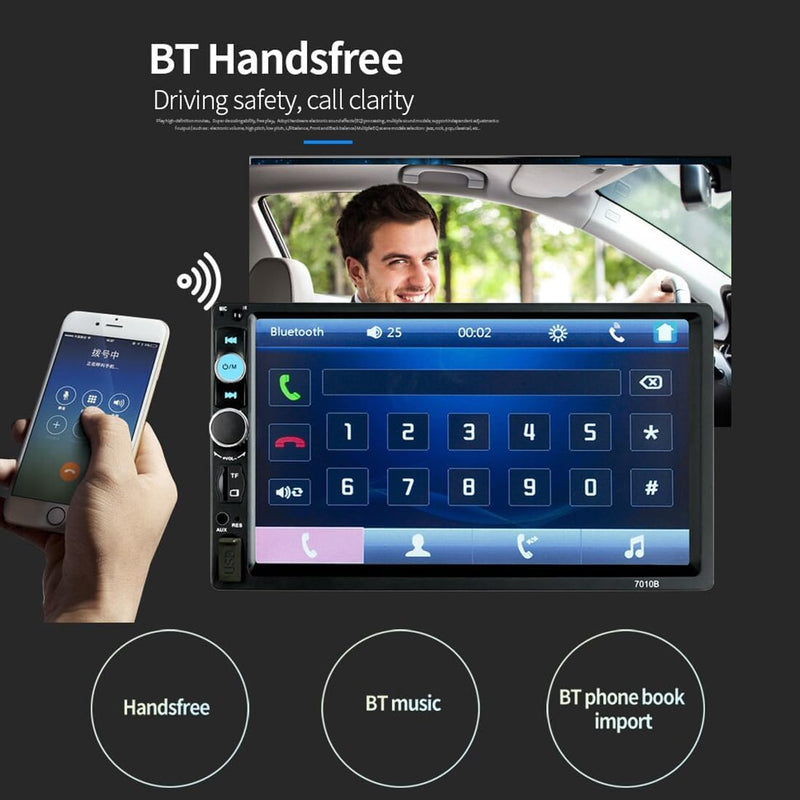 Car Stereo 2 DIN Bluetooth + Camera + Steering wheel control