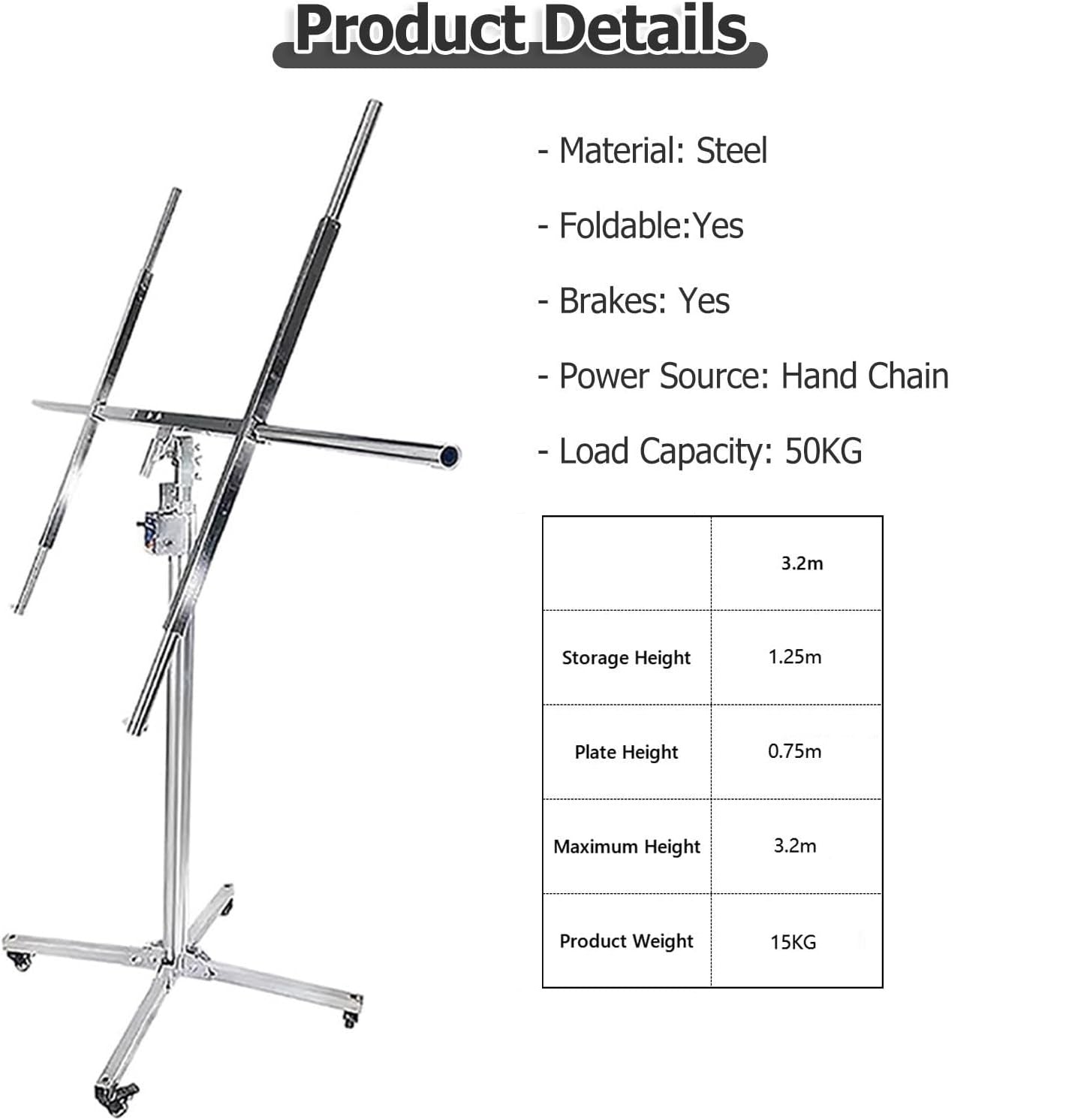 Drywall Panel Lifter 3.2M