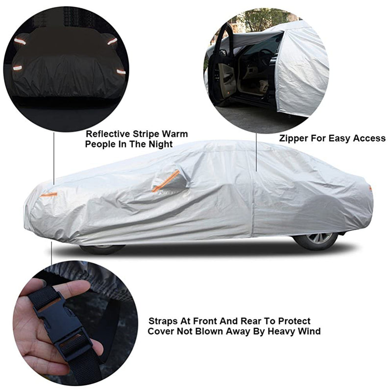 Aluminum Layer Car Cover for Sedan 3XXL
