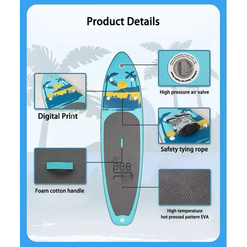 11ft' Inflatable Stand Up Paddle Board Surfboard SUP