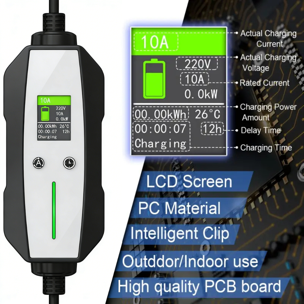 Portable EV Charger Type 1 Charger 10A