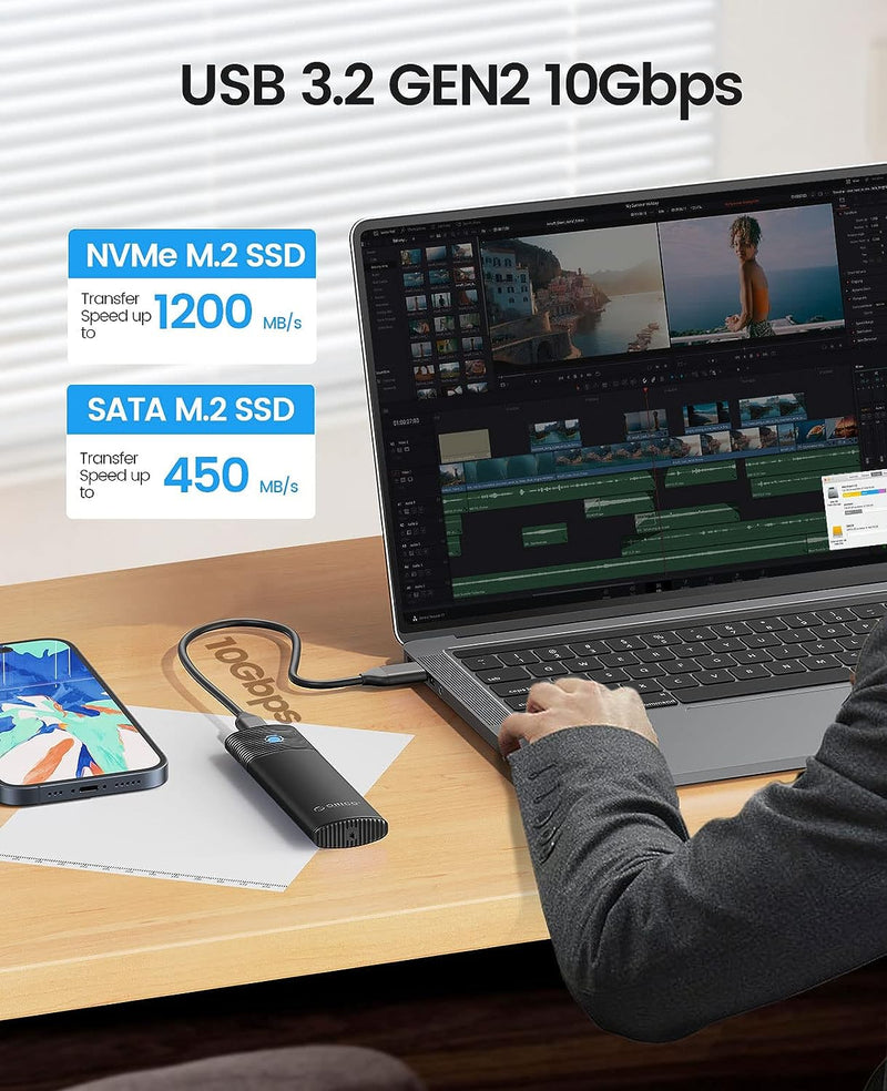 SSD Hard Drive Enclosure New