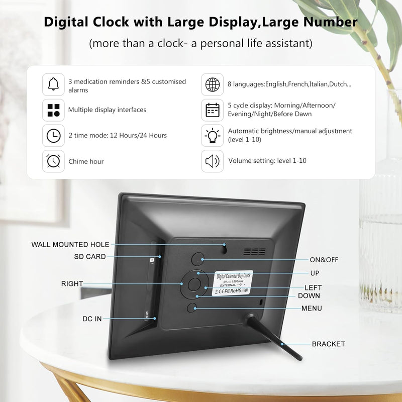 Alarm Clock Large LED Clock