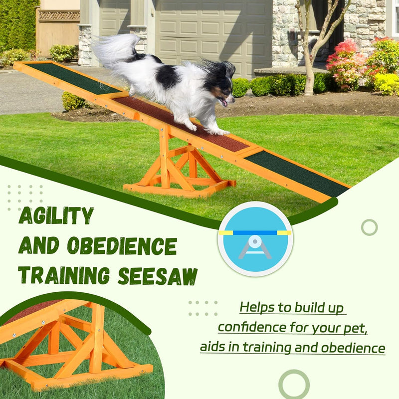 Wooden Dog Agility Seesaw for Training and Exercise