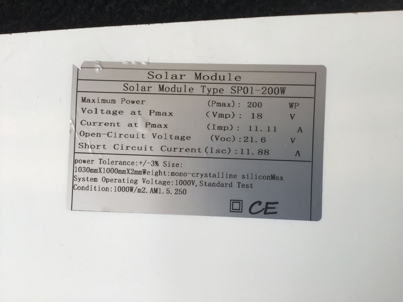 Solar Panel Flexible 200W