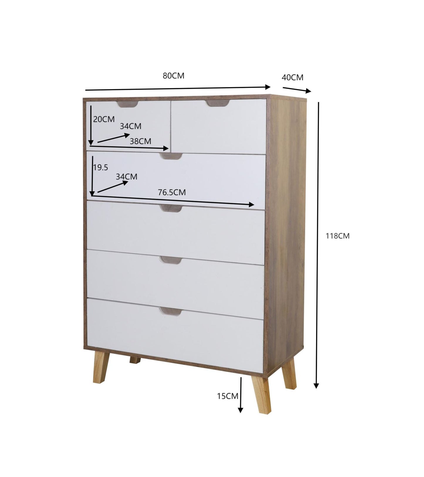 Tallboy 6 Drawer