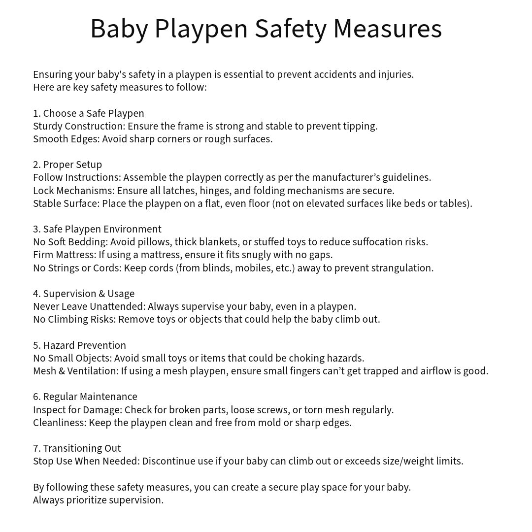 Playpen Fence Gate with toys inside showing spacious play area