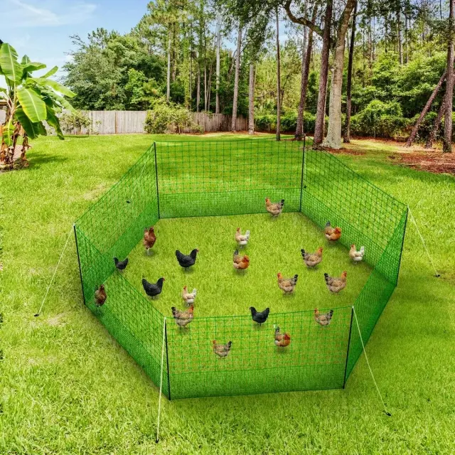 Chicken netting fence packed and ready for transport