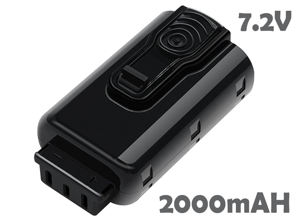 Close-up of Paslode battery terminals for cordless nailer