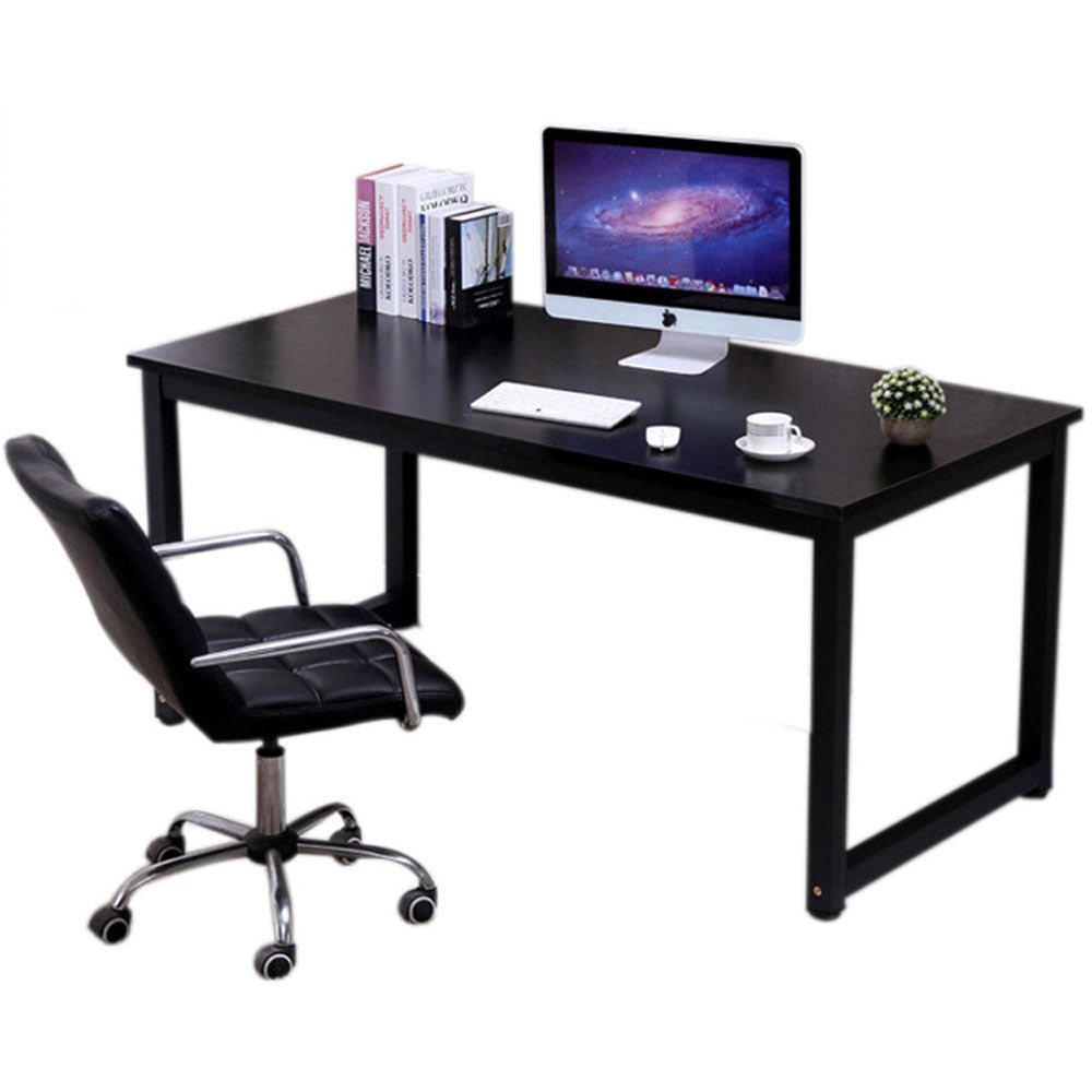 Computer desk office desk angled view highlighting modern design