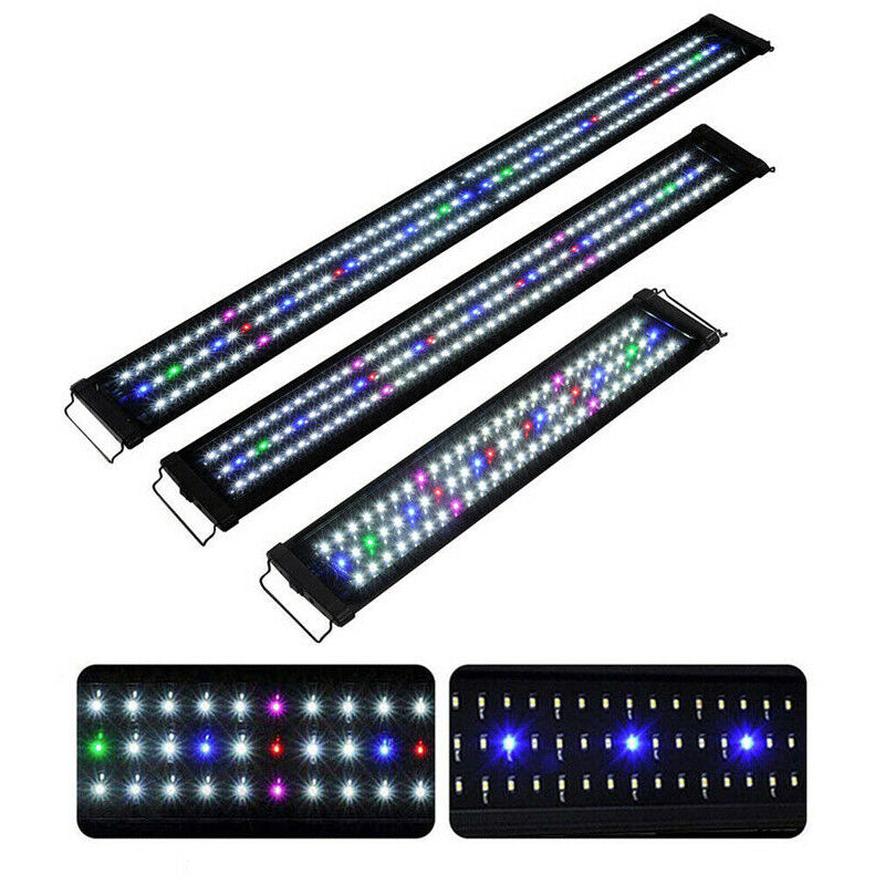 Fish tank light aquarium light 120cm demonstrating bracket extension feature