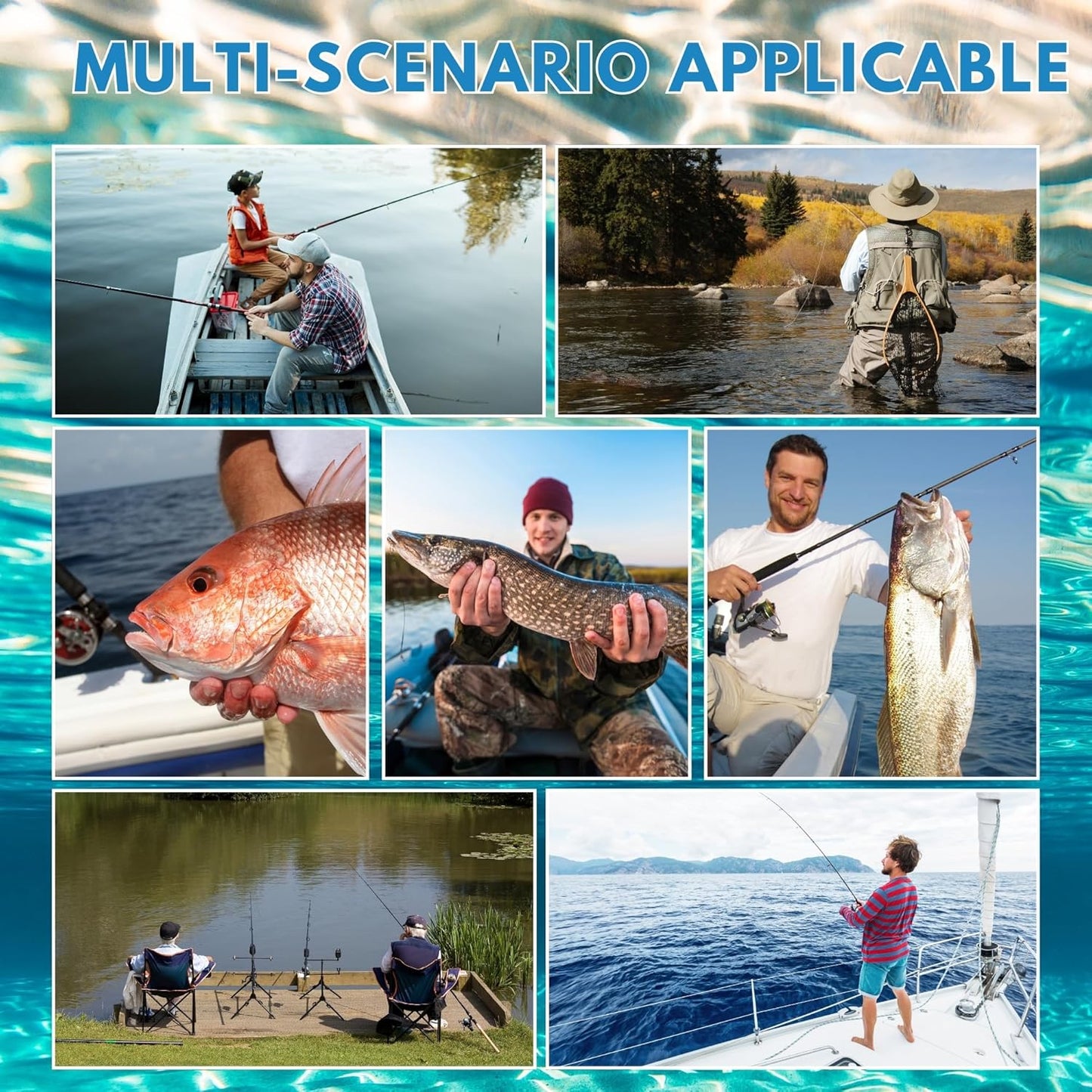 Fish finder with neck strap and user manual included