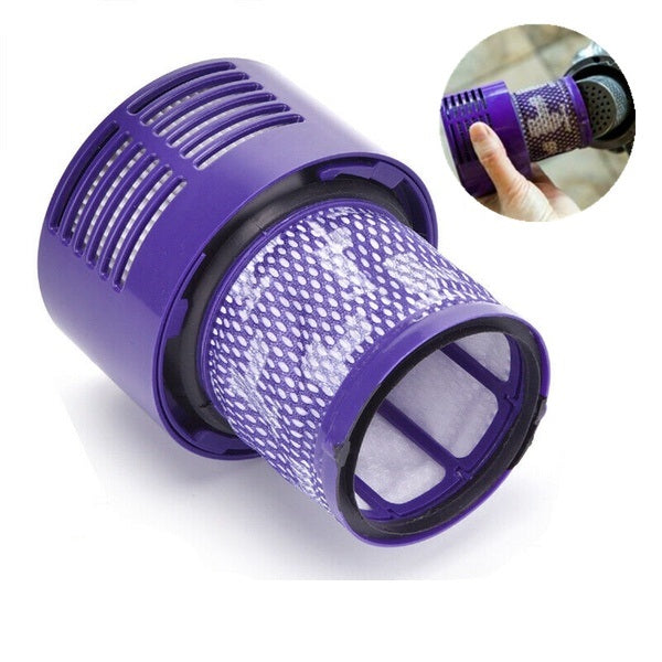 Dyson V10 filter packaging showing single replacement unit