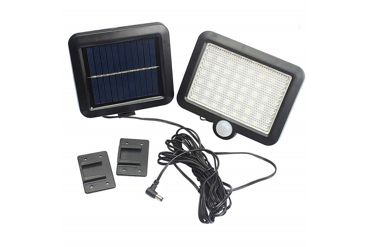 Side angle of solar motion sensor light with detachable solar panel