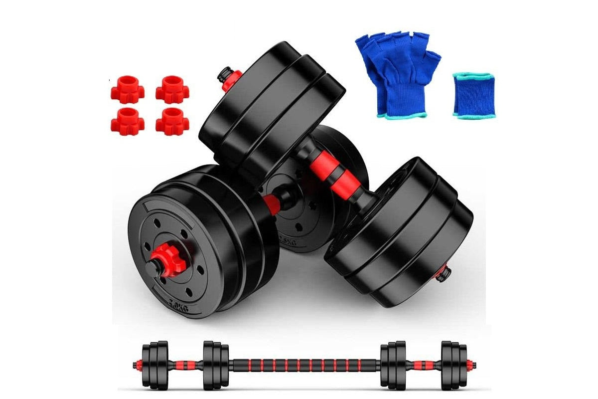 20KG Dumbbells Barbell Weight Set Adjustable